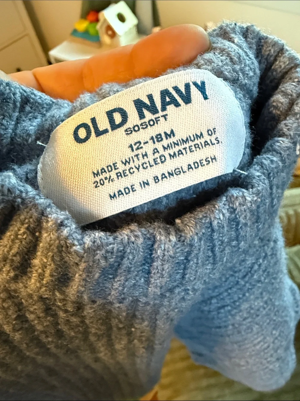 Old Navy Blue Knit Sweater & Pants Set
